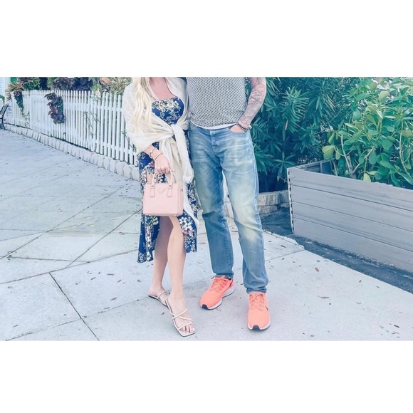 Navy Silk Slit Dress - Picture 4 of 4